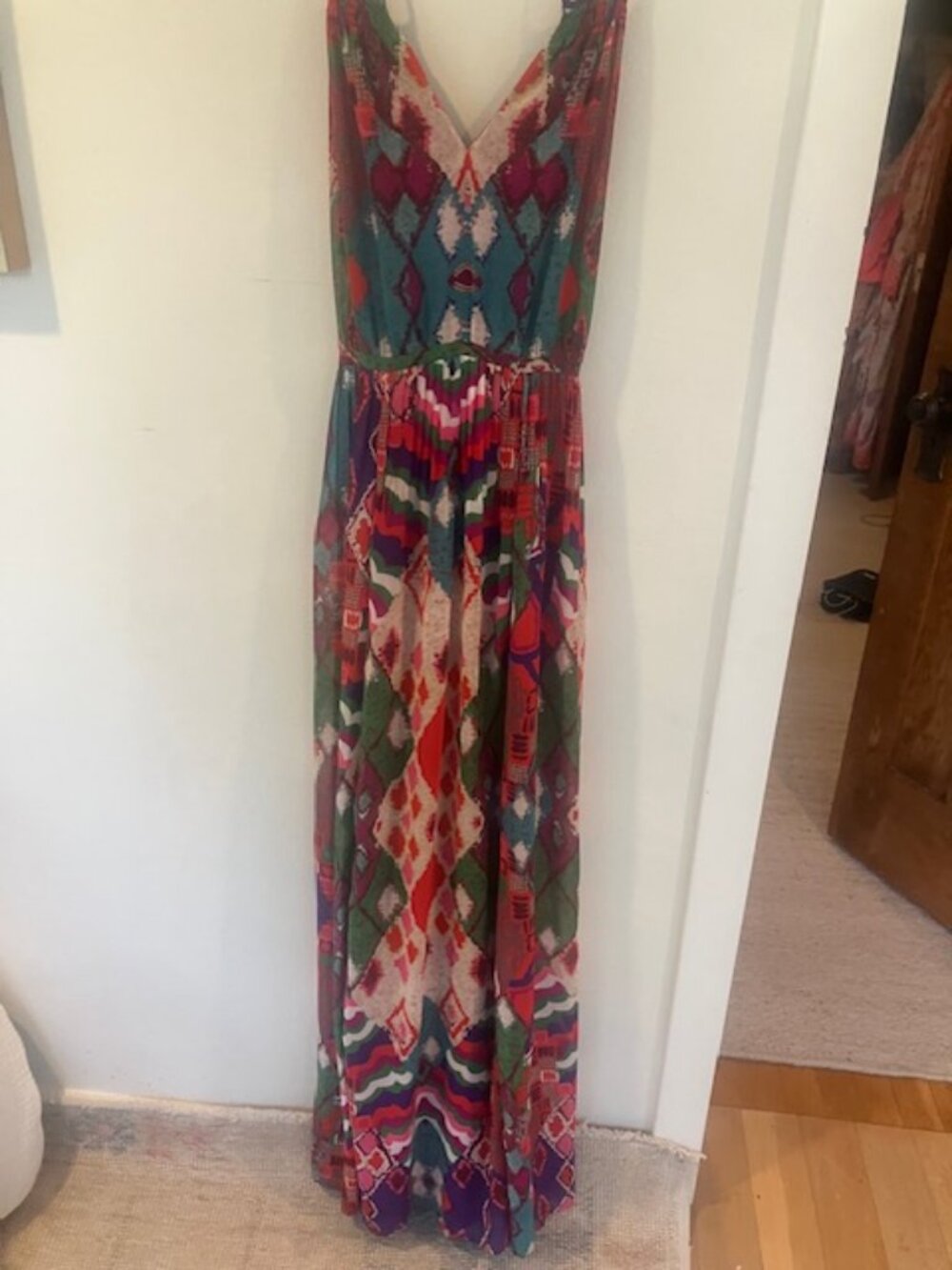 Anthropologie Maeve Geometric Maxi Dress - Picture 4 of 10